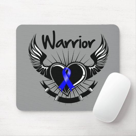 Colon Cancer Warrior Fighter Wings Muismat (Met muis)