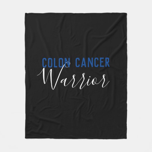 Colon Cancer Warrior Fleece Deken (Voorkant)