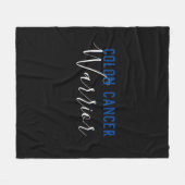 Colon Cancer Warrior Fleece Deken (Voorkant (Horizontaal))