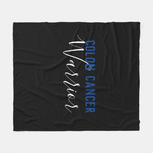 Colon Cancer Warrior Fleece Deken (Voorkant (Horizontaal))