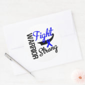 Colon Cancer Warrior Ronde Sticker (Envelop)