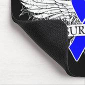 Colon Cancer Winged SURVIVOR Ribbon Muismat (Hoek)