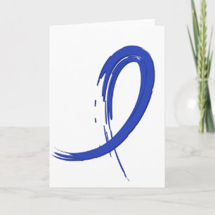 Colon Cancer's Blue Ribbon A4 Kaart