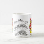 Colon Family Coat of Arms mok (Center)