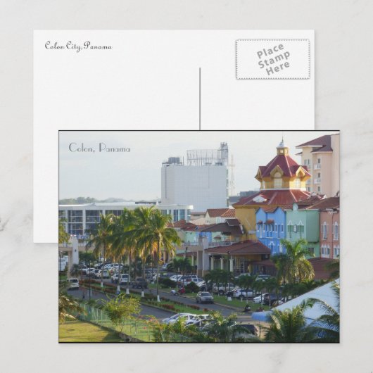 Colon, Panama Briefkaart (Voorkant / Achterkant)