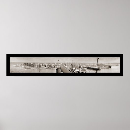 Colon, Panama & Ships Foto 1913 Poster (Voorkant)