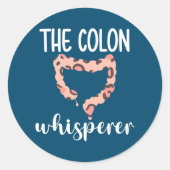 Colon Whisperer Gastroenterologist Ronde Sticker (Voorkant)