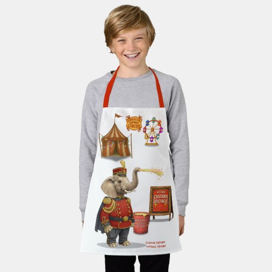 Colonel Klinger, custard slinger Schort (Gedragen)