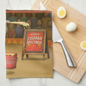 Colonel Klinger, custard slinger Theedoek (Quarter Fold)