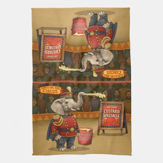 Colonel Klinger, custard slinger Theedoek (Verticaal)