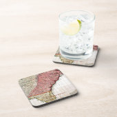 COLONIAL AMERIKA MAP, 1733 DRANKJES ONDERZETTER (Rechterzijde)