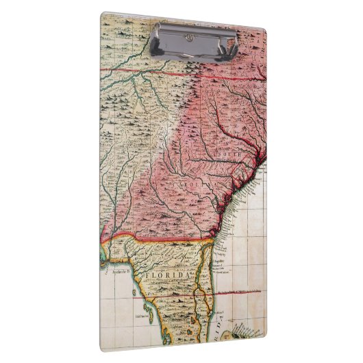 COLONIAL AMERIKA MAP, 1733 KLEMBORD (Rechts)