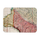 COLONIAL AMERIKA MAP, 1733 MAGNEET (Horizontaal)