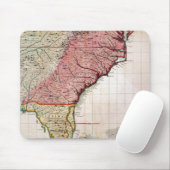 COLONIAL AMERIKA MAP, 1733 MUISMAT (Met muis)