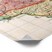 COLONIAL AMERIKA MAP, 1733 POSTER (Hoek)