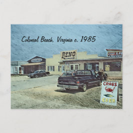 Colonial Beach, Virginia c. 1985 Briefkaart