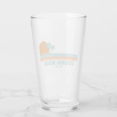 Colonial Beach Virginia Sun Palm Trees Glas (Achterkant)