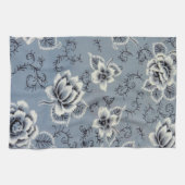 Colonial Blue Flower Pattern | Keukenhanddoeken (Horizontaal)