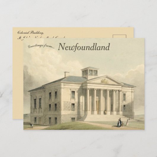 Colonial Building Newfoundland Canada Briefkaart (Voorkant / Achterkant)