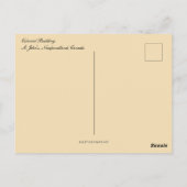 Colonial Building Newfoundland Canada Briefkaart (Achterkant)