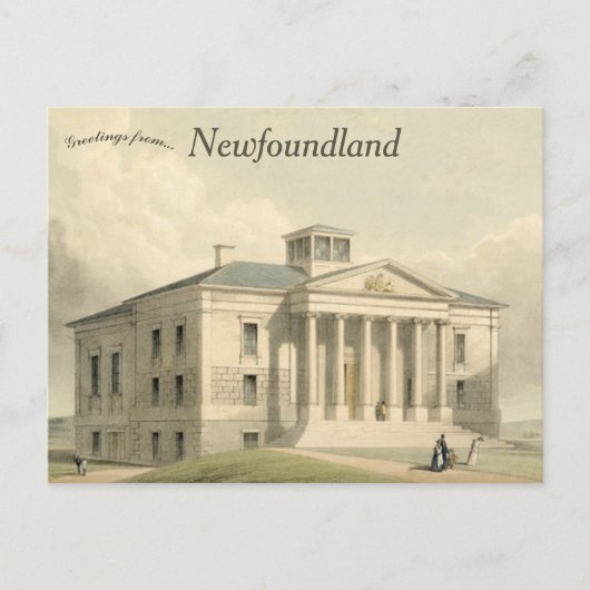 Colonial Building Newfoundland Canada Briefkaart (Voorkant)
