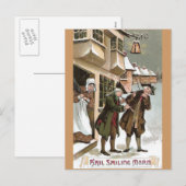 Colonial Christmas in Olde Towne Feestdagenkaart (Voorkant / Achterkant)