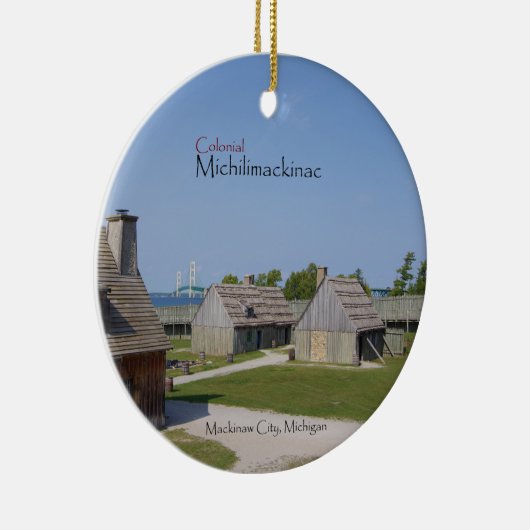 Colonial Michilimackinac dubbelzijdig ornament (Rechts)
