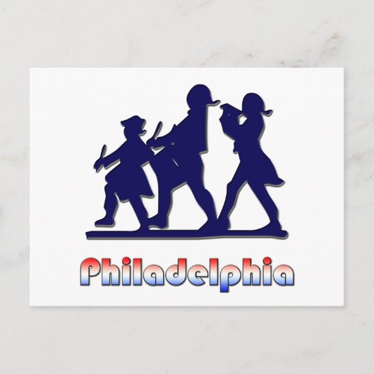 Colonial Philadelphia Briefkaart (Voorkant)