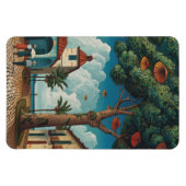 Colonial Plaza met zeezicht Magneet (Horizontaal)