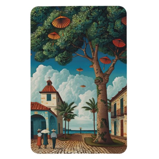 Colonial Plaza met zeezicht Magneet (Verticaal)