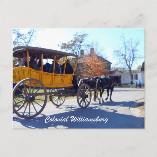Colonial Williamsburg Briefkaart (Voorkant)