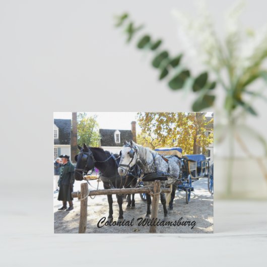 Colonial Williamsburg Briefkaart (Staand voorkant)