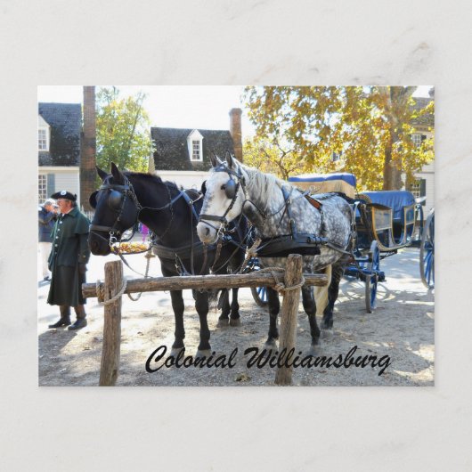 Colonial Williamsburg Briefkaart (Voorkant)