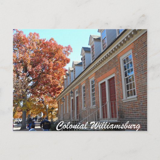 Colonial Williamsburg Briefkaart (Voorkant)