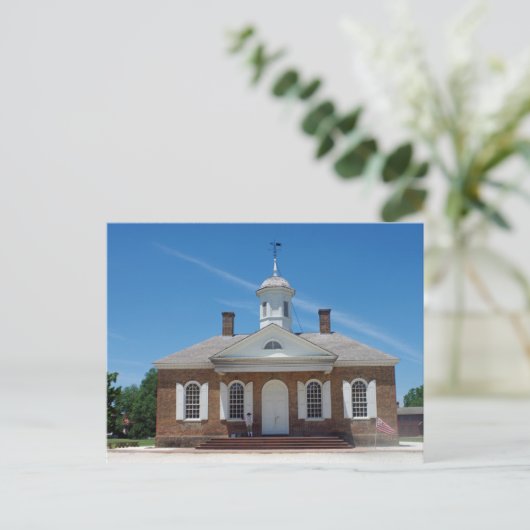Colonial Williamsburg Courthouse Briefkaart (Staand voorkant)