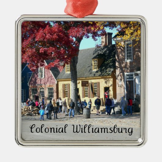 Colonial Williamsburg Metalen Ornament (Voorkant)