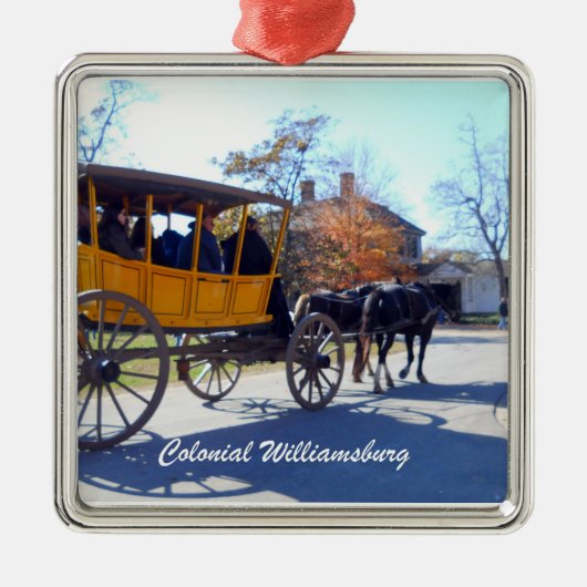 Colonial Williamsburg Metalen Ornament (Voorkant)