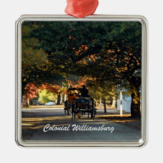 Colonial Williamsburg Metalen Ornament (Voorkant)