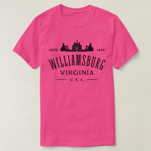 Colonial Williamsburg VA Design Williamsburg Virgi T-shirt (Design voorkant)