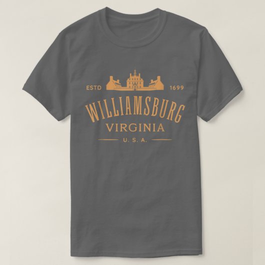 Colonial Williamsburg VA Design Williamsburg Virgi T-shirt (Design voorkant)