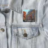 Colonial Williamsburg Vierkante Button 5,1 Cm (In situ)