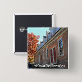 Colonial Williamsburg Vierkante Button 5,1 Cm (Voorkant /achterkant)