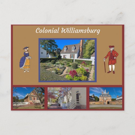 Colonial Williamsburg Virginia Briefkaart (Voorkant)