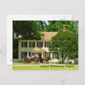 Colonial Williamsburg, Virginia Briefkaart (Voorkant / Achterkant)