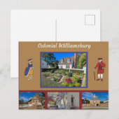 Colonial Williamsburg Virginia Briefkaart (Voorkant / Achterkant)