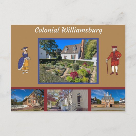 Colonial Williamsburg Virginia Briefkaart (Voorkant)