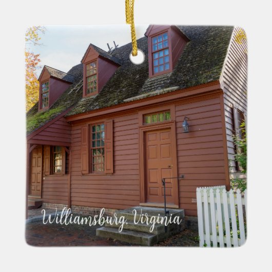 Colonial Williamsburg Virginia Keramisch Ornament (Voorkant)