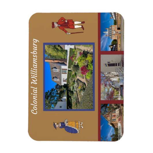 Colonial Williamsburg Virginia Magneet (Verticaal)