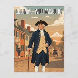 Colonial Williamsburg Virginia Reizen Briefkaart