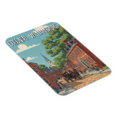 Colonial Williamsburg Virginia Travel Magneet (Rechterzijde)